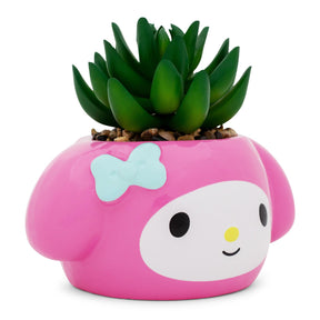 Sanrio My Melody 3-Inch Ceramic Mini Planter With Artificial Succulent