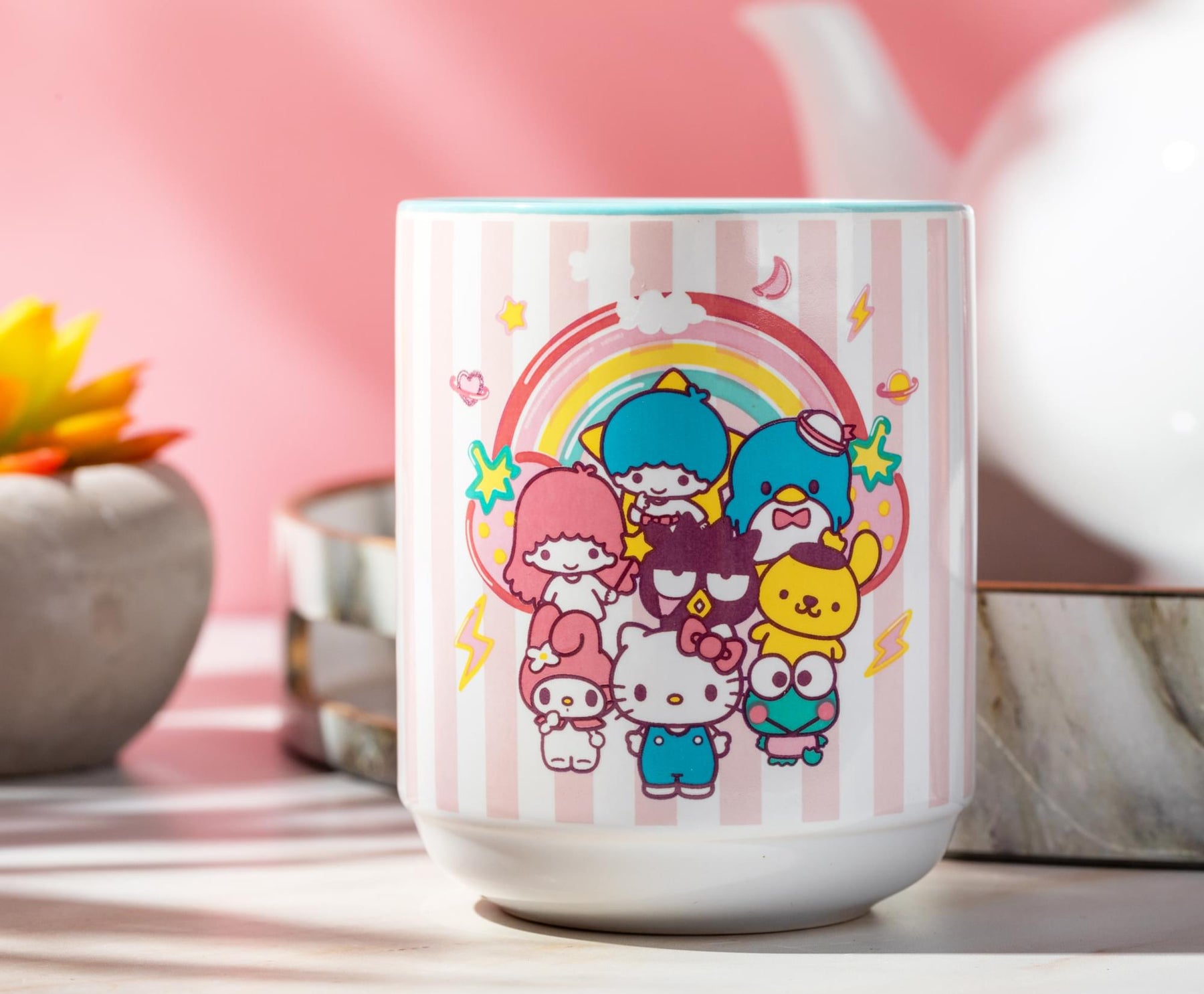 Sanrio Hello Kitty and Friends Asian Ceramic Tea Cup | Holds 12 Ounces