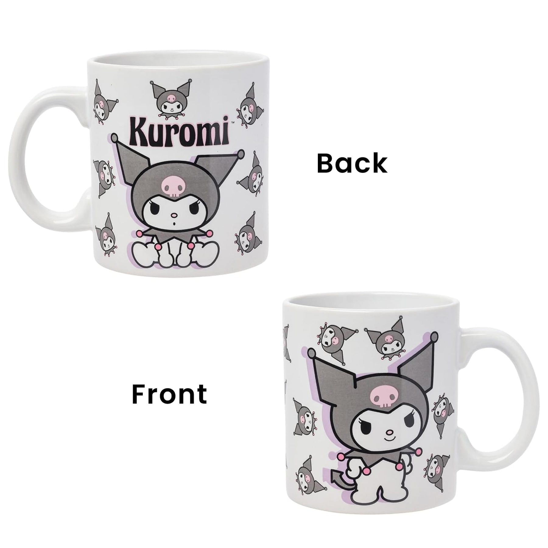 Sanrio Kuromi Naughty Poses 20 Ounce Ceramic Mug