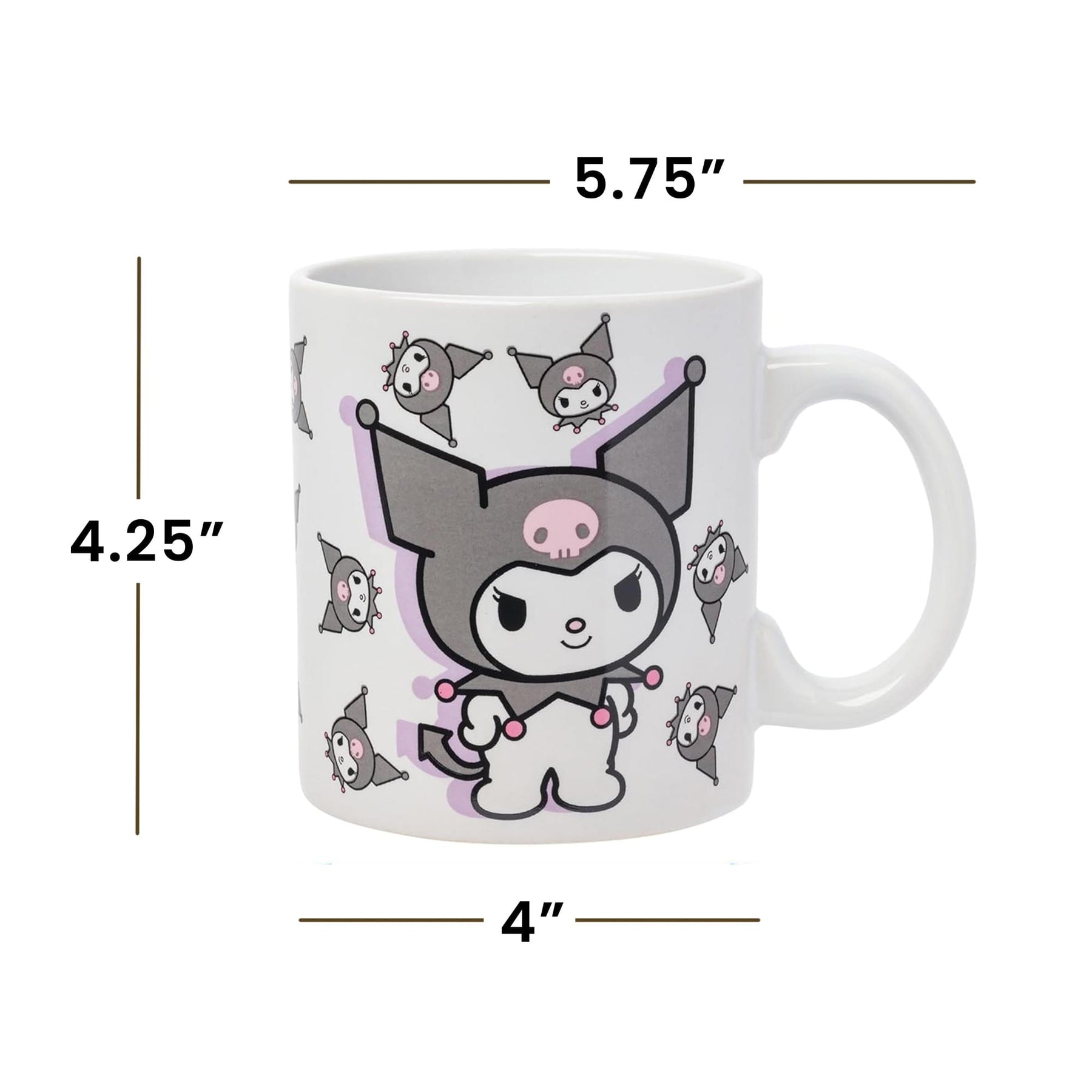 Sanrio Kuromi Naughty Poses 20 Ounce Ceramic Mug