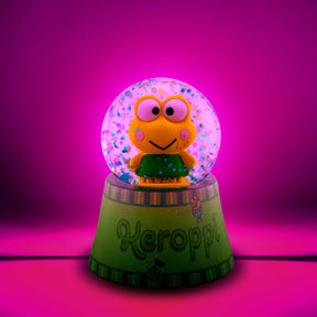 Sanrio Keroppi Mini Light-Up Snow Globe | 3 Inches Tall