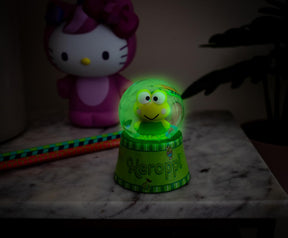 Sanrio Keroppi Mini Light-Up Snow Globe | 3 Inches Tall