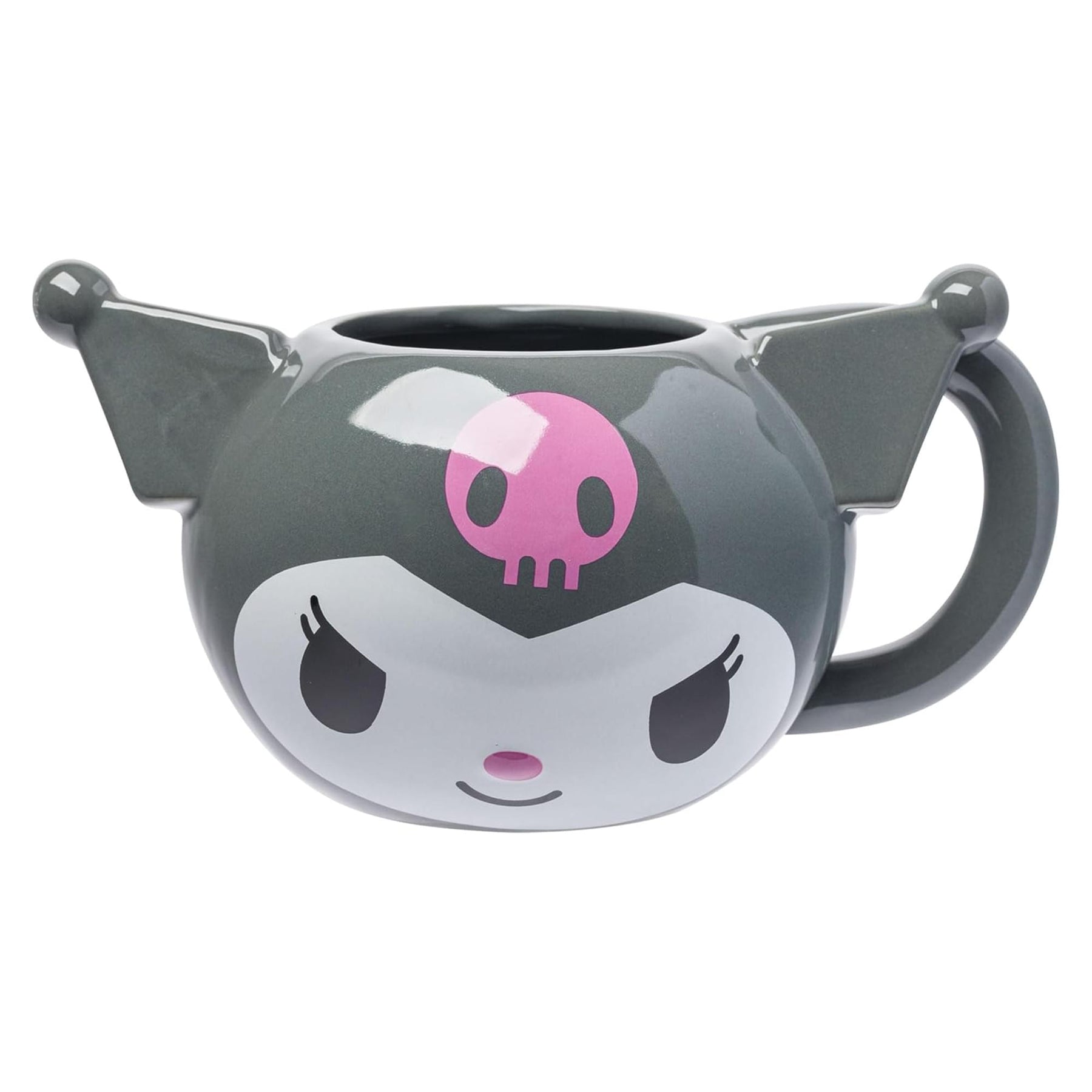 Sanrio Kuromi Face 20 Ounce 3D Sculpted Ceramic Mug