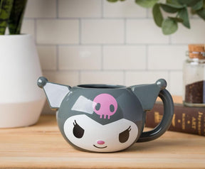 Sanrio Kuromi Face 20 Ounce 3D Sculpted Ceramic Mug