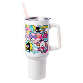 Sanrio Hello Kitty and Friends Sticker Bomb 40-Ounce Stainless Steel Tumbler