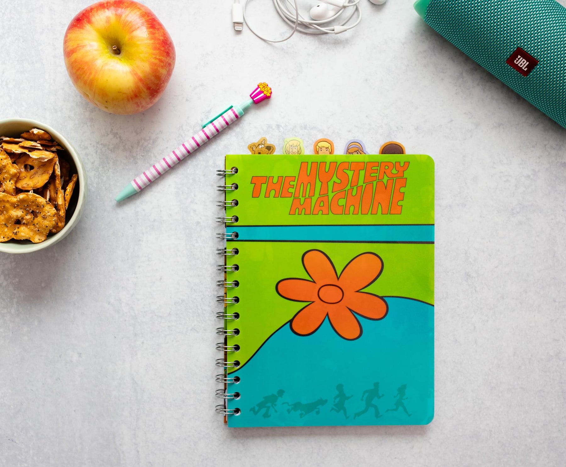 Scooby-Doo Mystery Machine 5-Tab Spiral Notebook With 75 Sheets