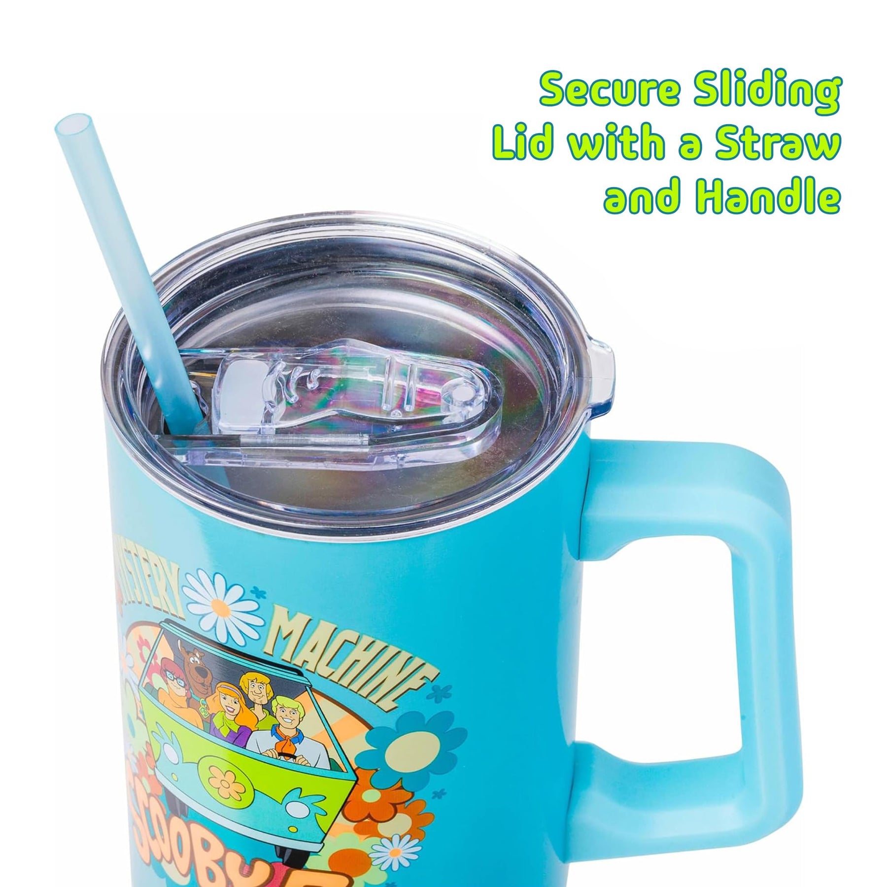 Scooby-Doo Mystery Machine Stainless Steel Tumbler With Handle | Holds 40 Ounces