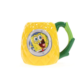 SpongeBob SquarePants Pineapple House 3D Sculpted Ceramic Mug | Holds 20 Ounces