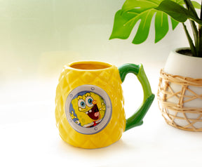 SpongeBob SquarePants Pineapple House 3D Sculpted Ceramic Mug | Holds 20 Ounces