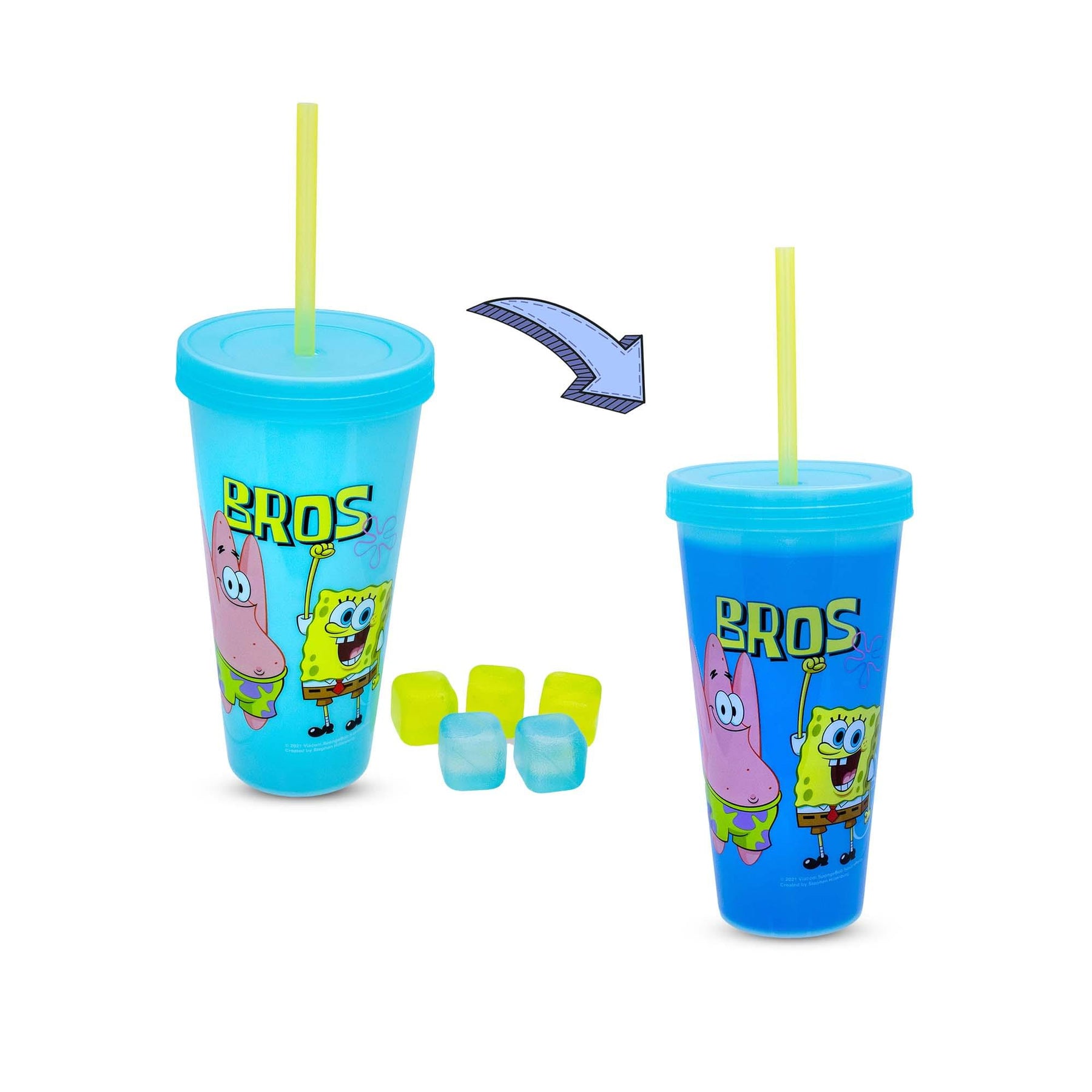 SpongeBob SquarePants "Bros" Color-Changing Tumbler | Holds 24 Ounces