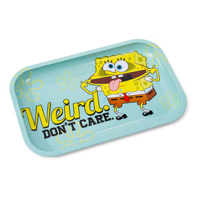 Nickelodeon SpongeBob SquarePants "Weird. Don't Care." Tin Tray | 11 x 7 Inches