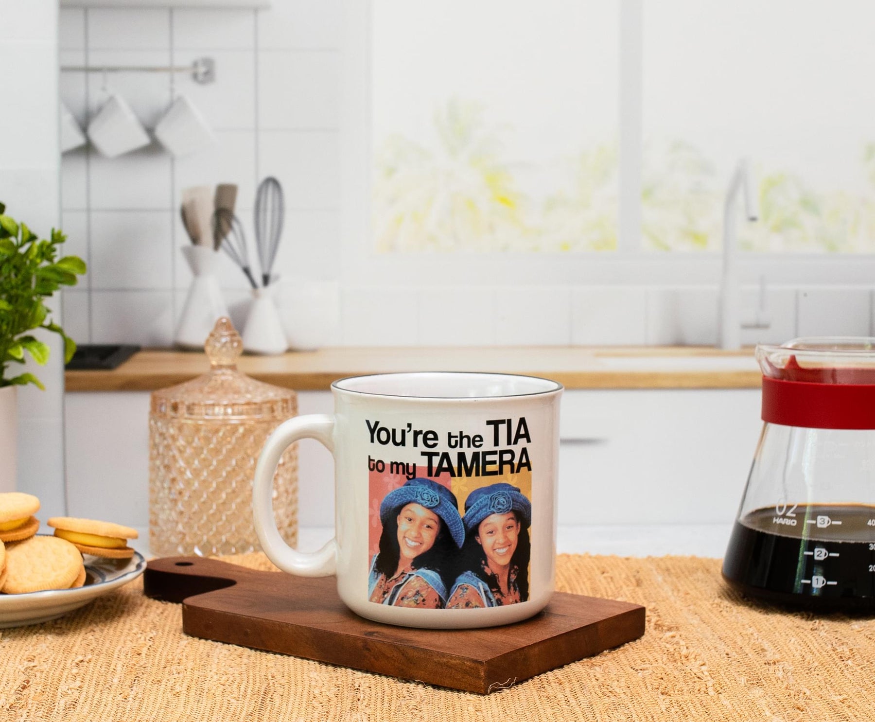 Sister, Sister "You're The Tia To My Tamera" Ceramic Mug | Holds 20 Ounces