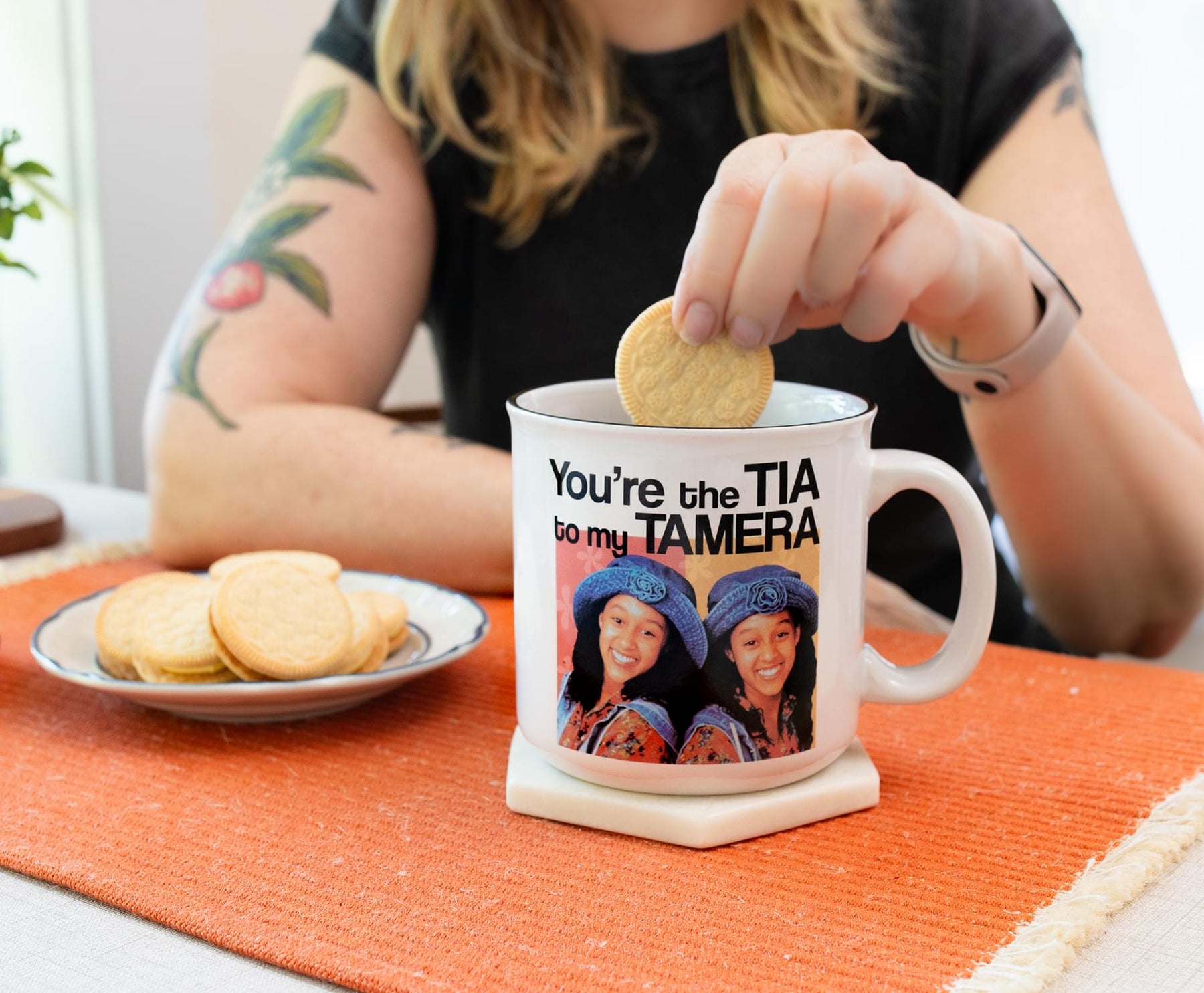 Sister, Sister "You're The Tia To My Tamera" Ceramic Mug | Holds 20 Ounces