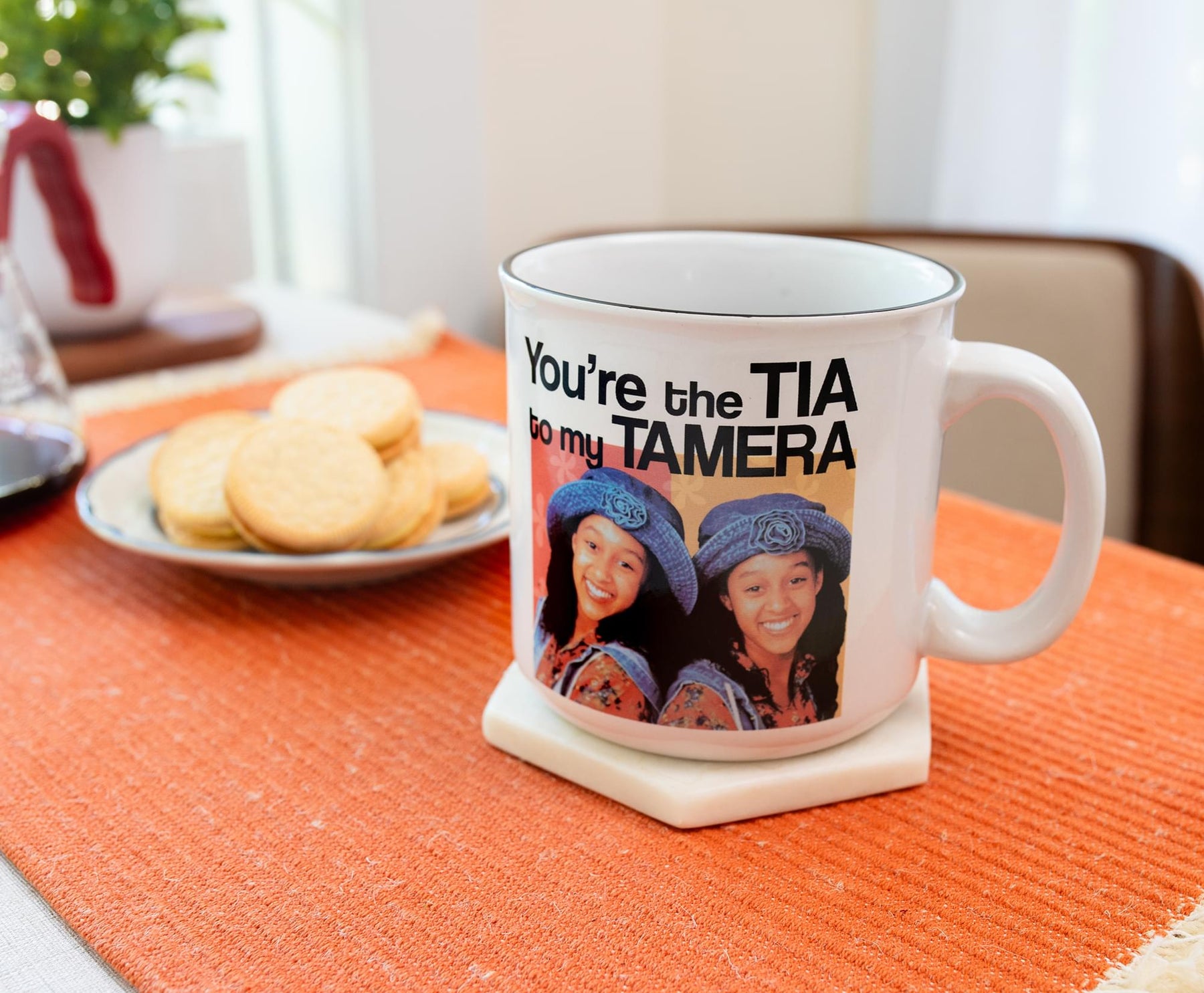 Sister, Sister "You're The Tia To My Tamera" Ceramic Mug | Holds 20 Ounces