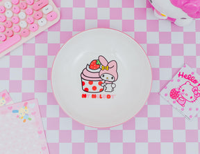 Sanrio My Melody Cupcake 9-Inch Ceramic Coupe Dinner Bowl