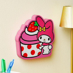 Sanrio My Melody Strawberry Cupcake Die-Cut Wooden Wall Art Sign