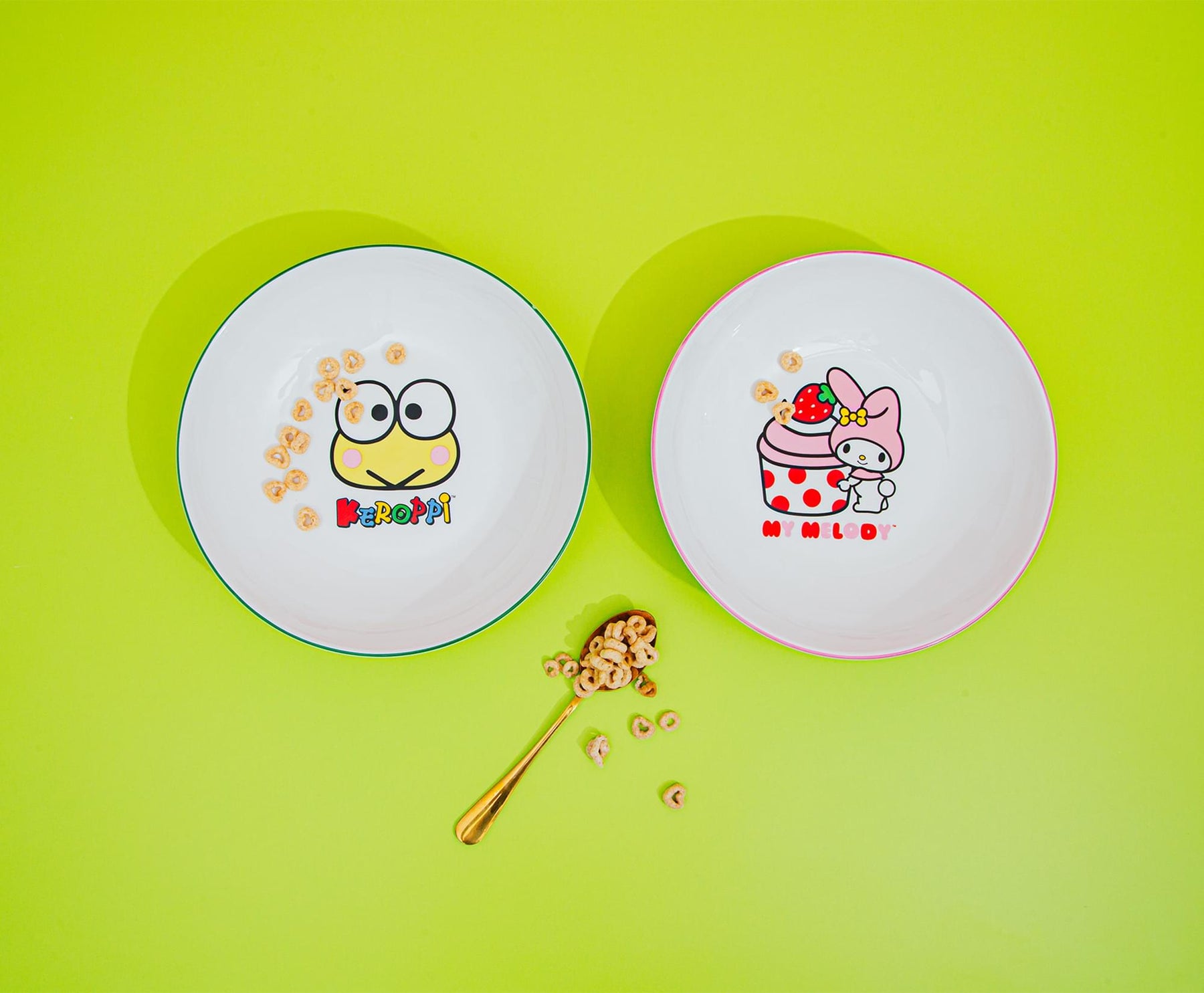 Sanrio Keroppi Snacks 9-Inch Ceramic Coupe Dinner Bowl