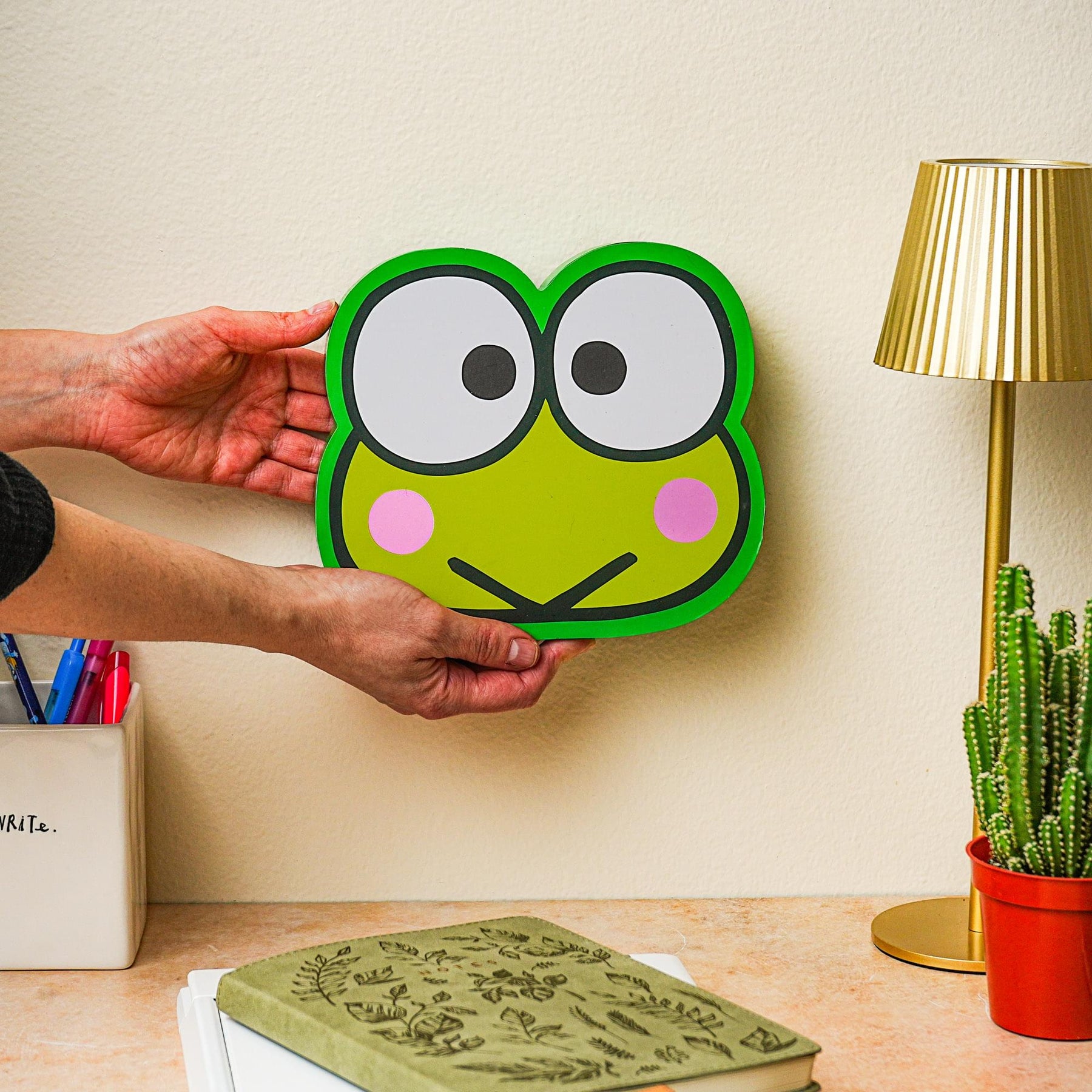 Sanrio Keroppi Die-Cut Wooden Wall Art Sign