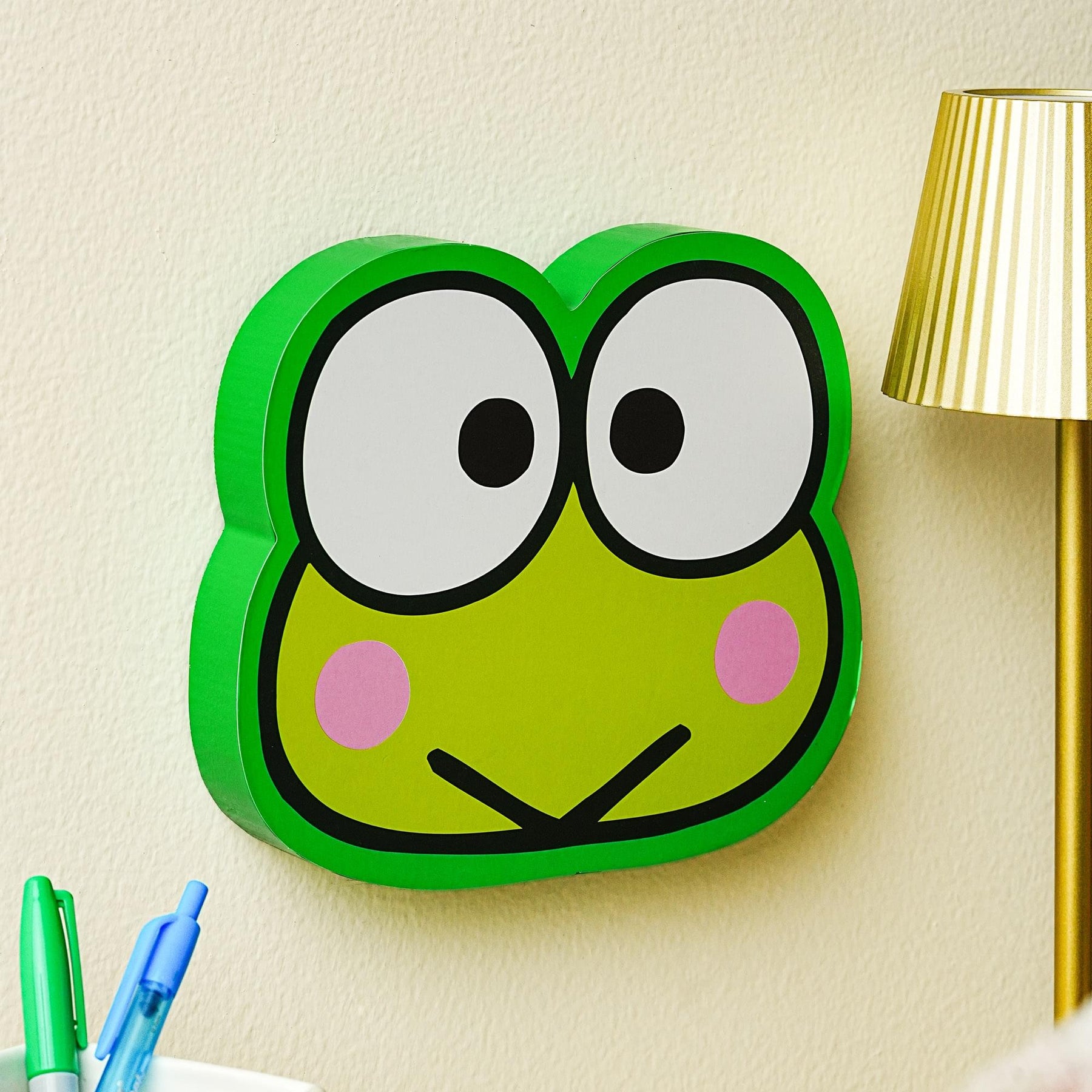 Sanrio Keroppi Die-Cut Wooden Wall Art Sign