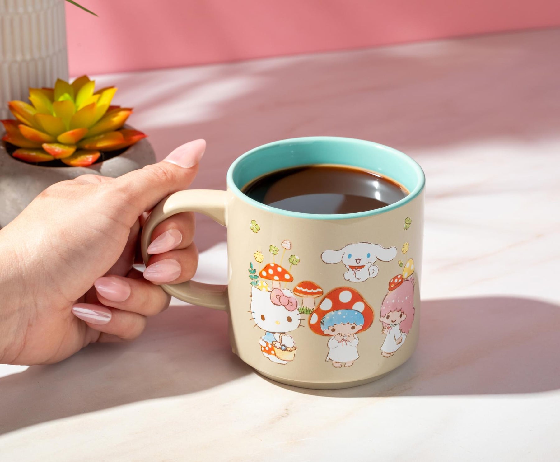 Sanrio Hello Kitty and Friends Mushroom Crew Single Stackable Ceramic Mug