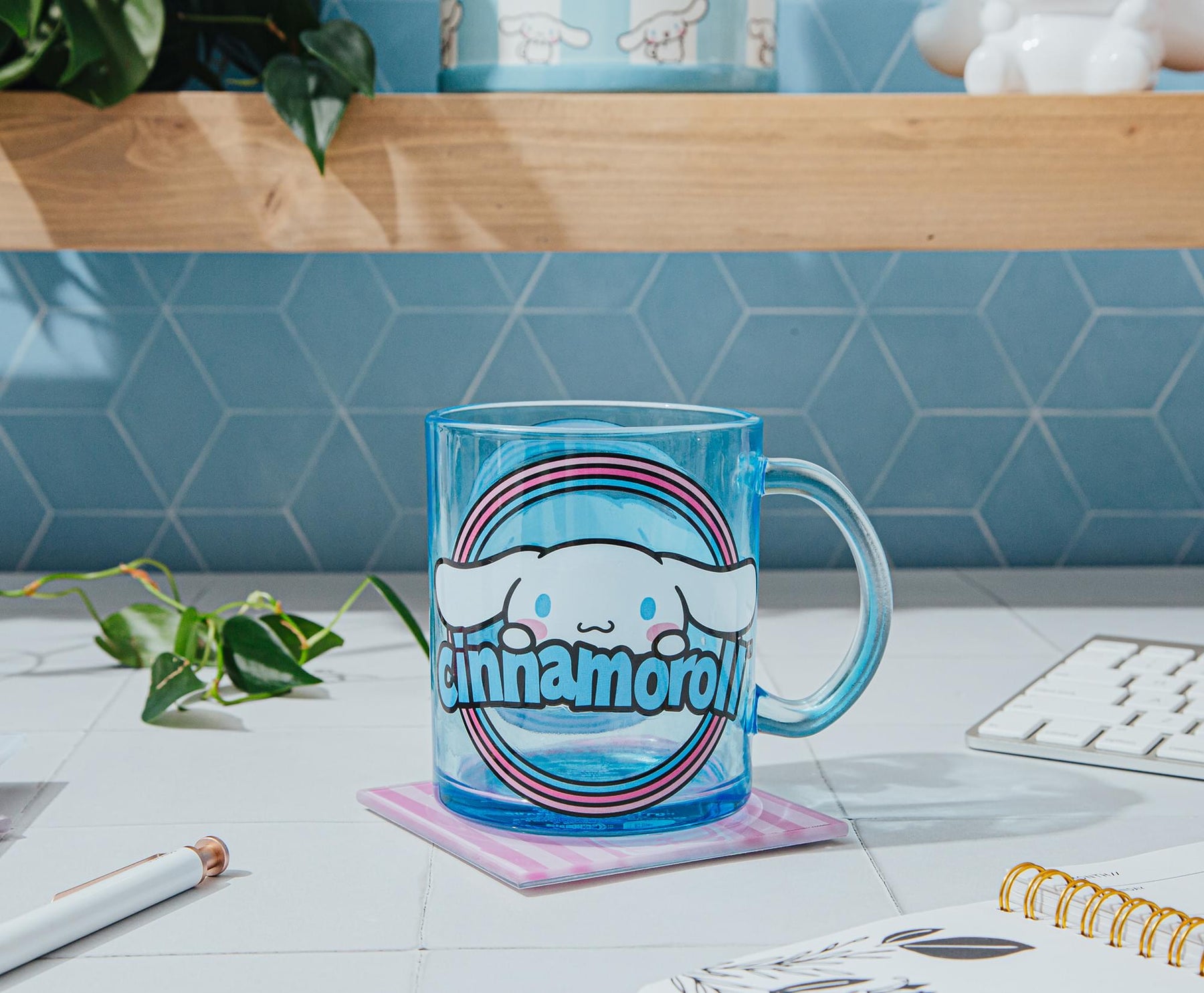 Sanrio Cinnamoroll Glass Coffee Mug | Holds 18 Ounces