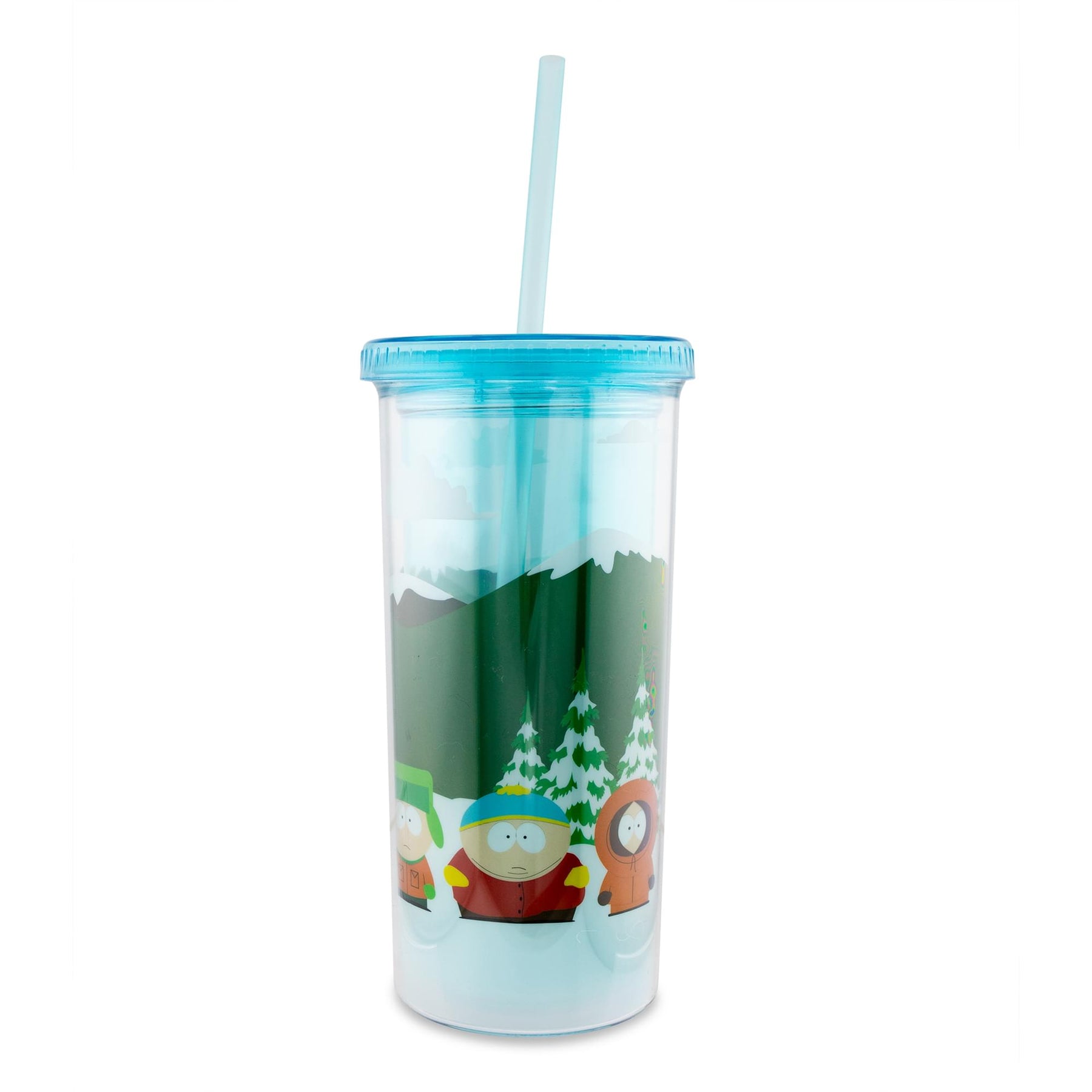 South Park Bus Stop Carnival Cup With Lid and Straw | Holds 20 Ounces