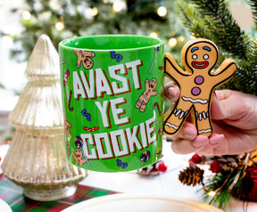 Shrek Gingerbread Man "Avast Ye Cookie" Ceramic Mug With Sculpted Handle