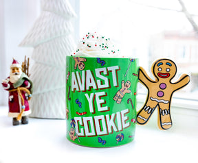 Shrek Gingerbread Man "Avast Ye Cookie" Ceramic Mug With Sculpted Handle