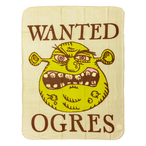 Shrek "Wanted Ogres" 45 x 60 Inch Fleece Throw Blanket