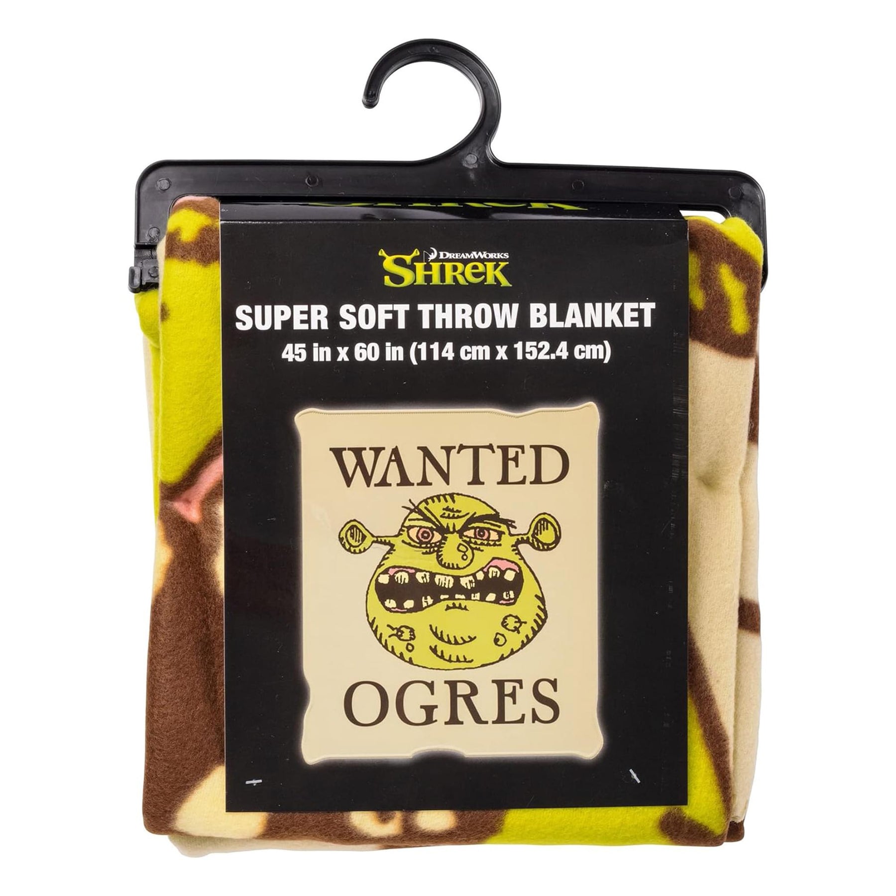 Shrek "Wanted Ogres" 45 x 60 Inch Fleece Throw Blanket