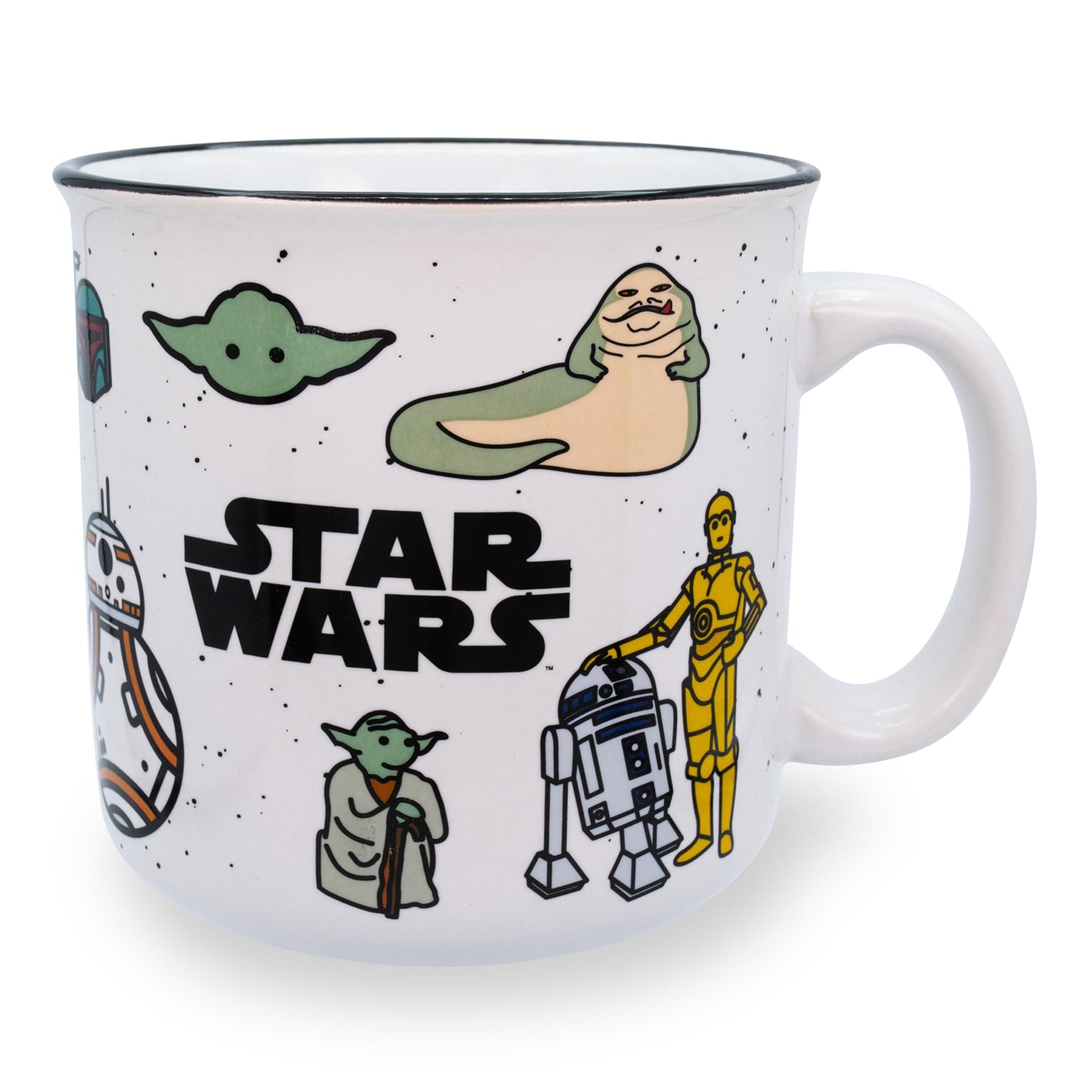 Star Wars Characters Ceramic Camper Mug | Holds 20 Ounces