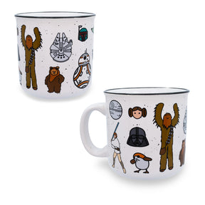 Star Wars Characters Ceramic Camper Mug | Holds 20 Ounces