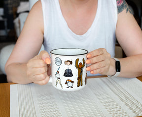 Star Wars Characters Ceramic Camper Mug | Holds 20 Ounces