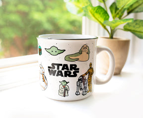 Star Wars Characters Ceramic Camper Mug | Holds 20 Ounces