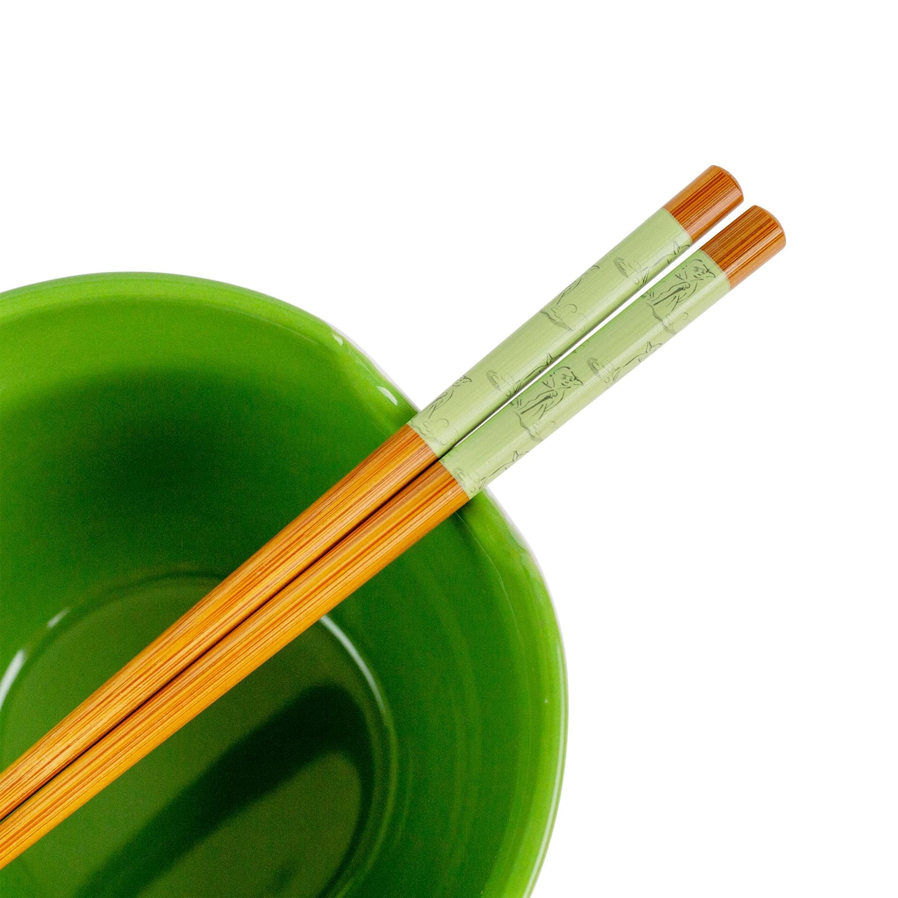 Star Wars Yoda "May The Force Be With You" Ceramic Ramen Bowl and Chopstick Set