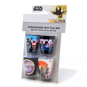 Star Wars: The Mandalorian 1.5-Ounce Plastic Mini Cups | Set of 4