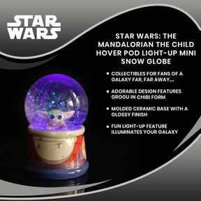 Star Wars: The Mandalorian The Child Hover Pod Light-Up Mini Snow Globe