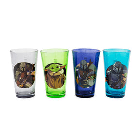 Star Wars: The Mandalorian 16-Ounce Pint Glasses | Set of 4