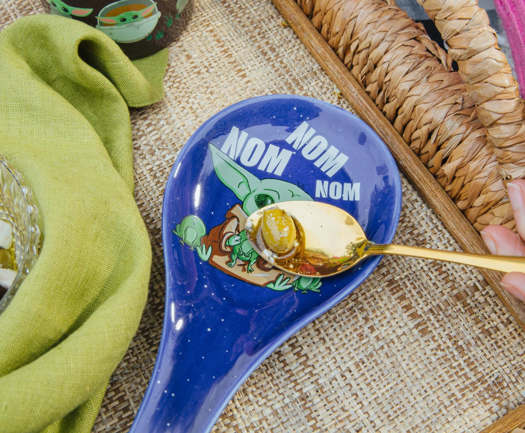 Star Wars: The Mandalorian Grogu "Nom Nom Nom" Ceramic Spoon Rest