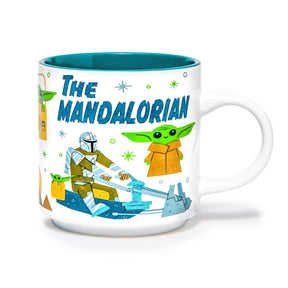 Star Wars: The Mandalorian Cartoon Grogu Ceramic Mug | Holds 13 Ounces