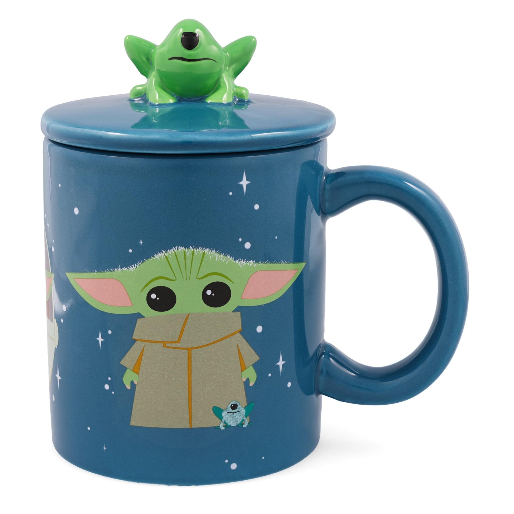 Star Wars: The Mandalorian Grogu Mug With Space Frog Lid | Holds 18 Ounces