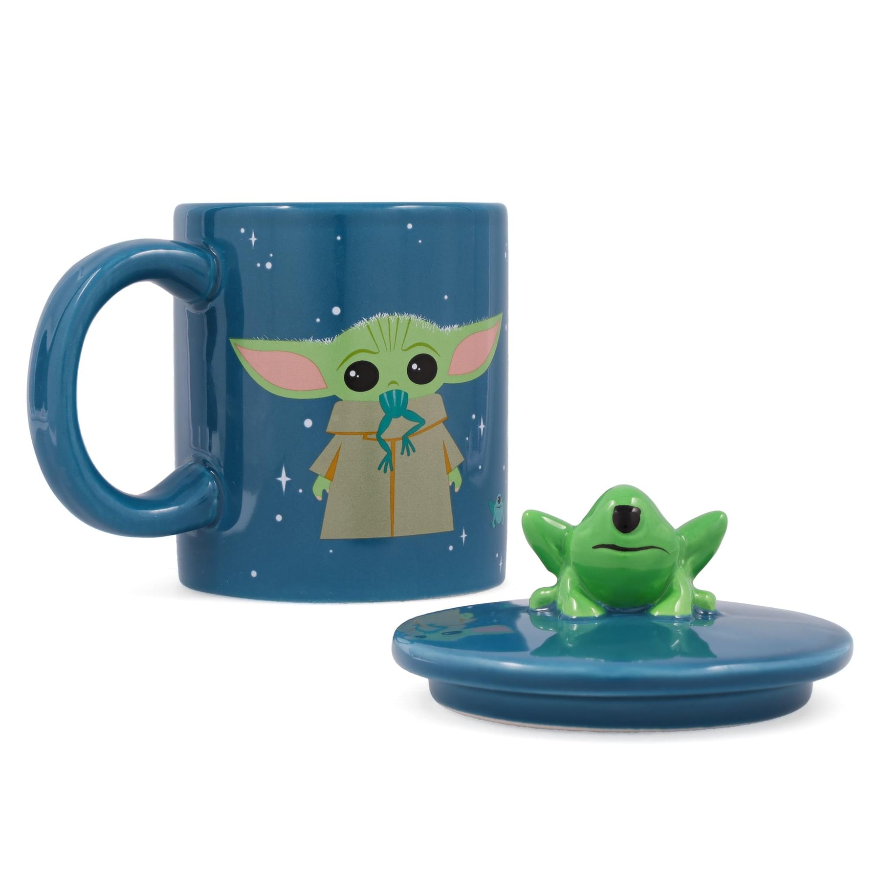 Star Wars: The Mandalorian Grogu Mug With Space Frog Lid | Holds 18 Ounces