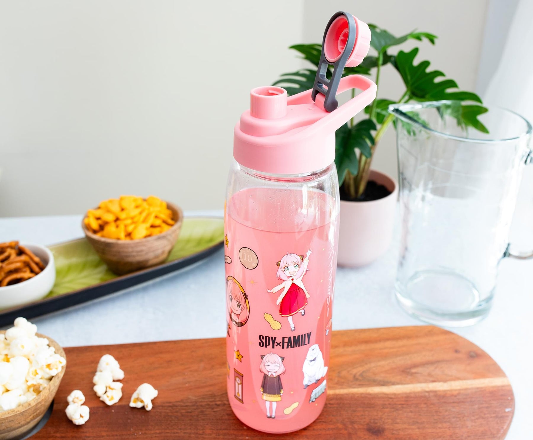 Spy x Family Anya Icons Water Bottle With Screw-Top Lid | Holds 28 Ounces