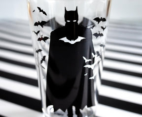 DC Comics The Batman Movie Logo Pint Glass | Holds 16 Ounces