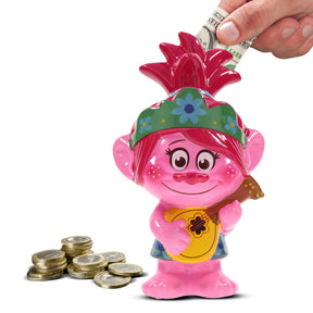 Trolls Poppy Sculpted Ceramic Money Bank | 6 Inches Tall