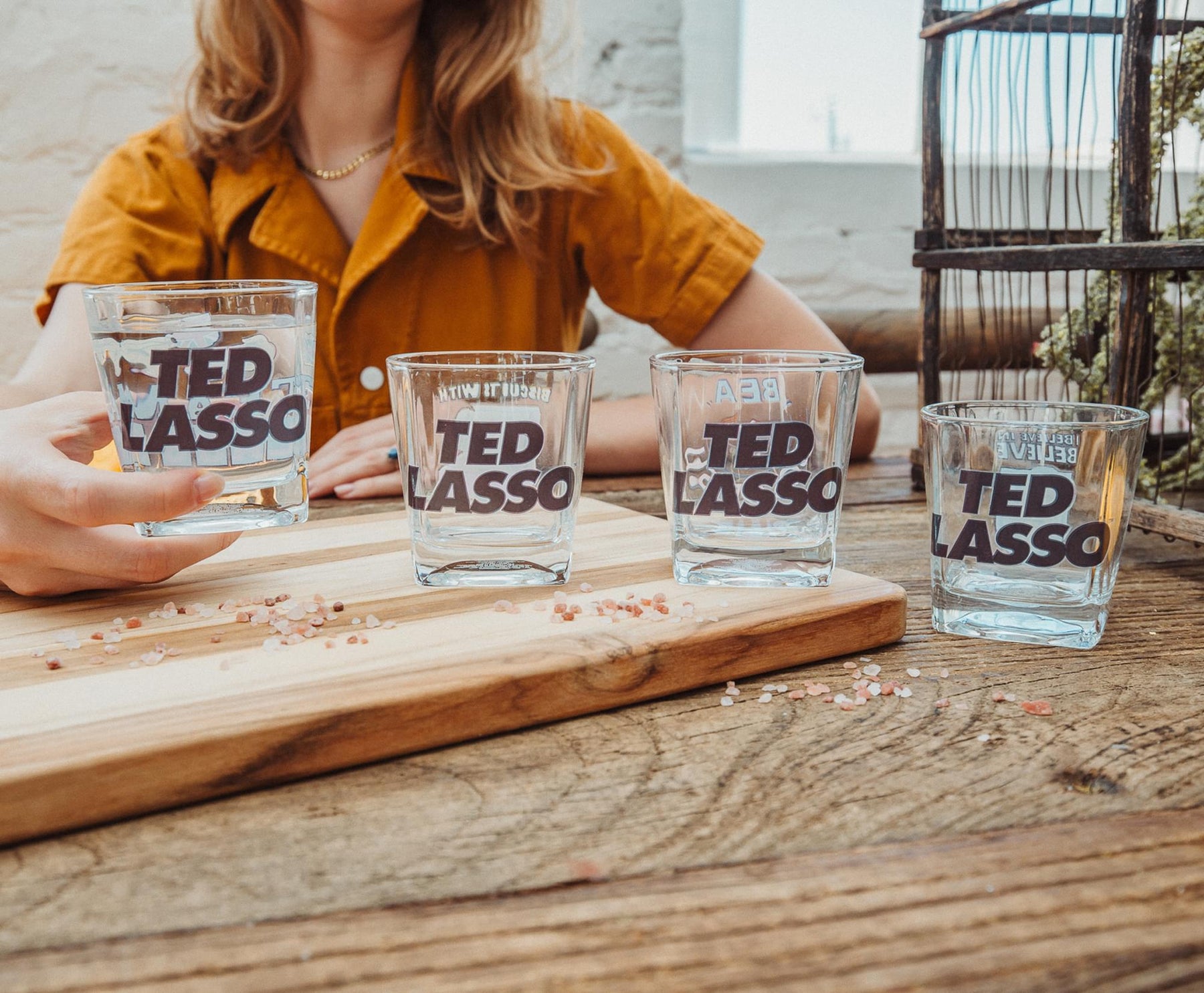 Ted Lasso 10-Ounce Mini Rocks Glasses | Set of 4