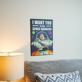 Disney Toy Story Buzz Lightyear 13 x 19 Inch Hanging Wood Wall Art