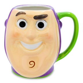 Disney Pixar Toy Story Buzz Lightyear Sculpted Ceramic Mug | Holds 20 Ounces