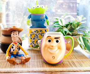 Disney Pixar Toy Story Buzz Lightyear Sculpted Ceramic Mug | Holds 20 Ounces