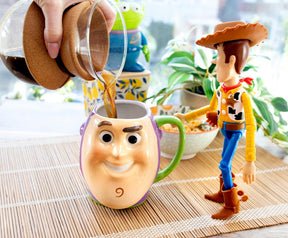 Disney Pixar Toy Story Buzz Lightyear Sculpted Ceramic Mug | Holds 20 Ounces